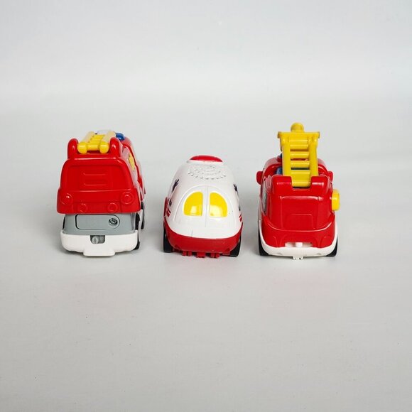 VTECH Go! Go! Smart Wheels Toy Lot of 3 Service Vehicles Fire Truck Ambulance - Picture 7 of 9
